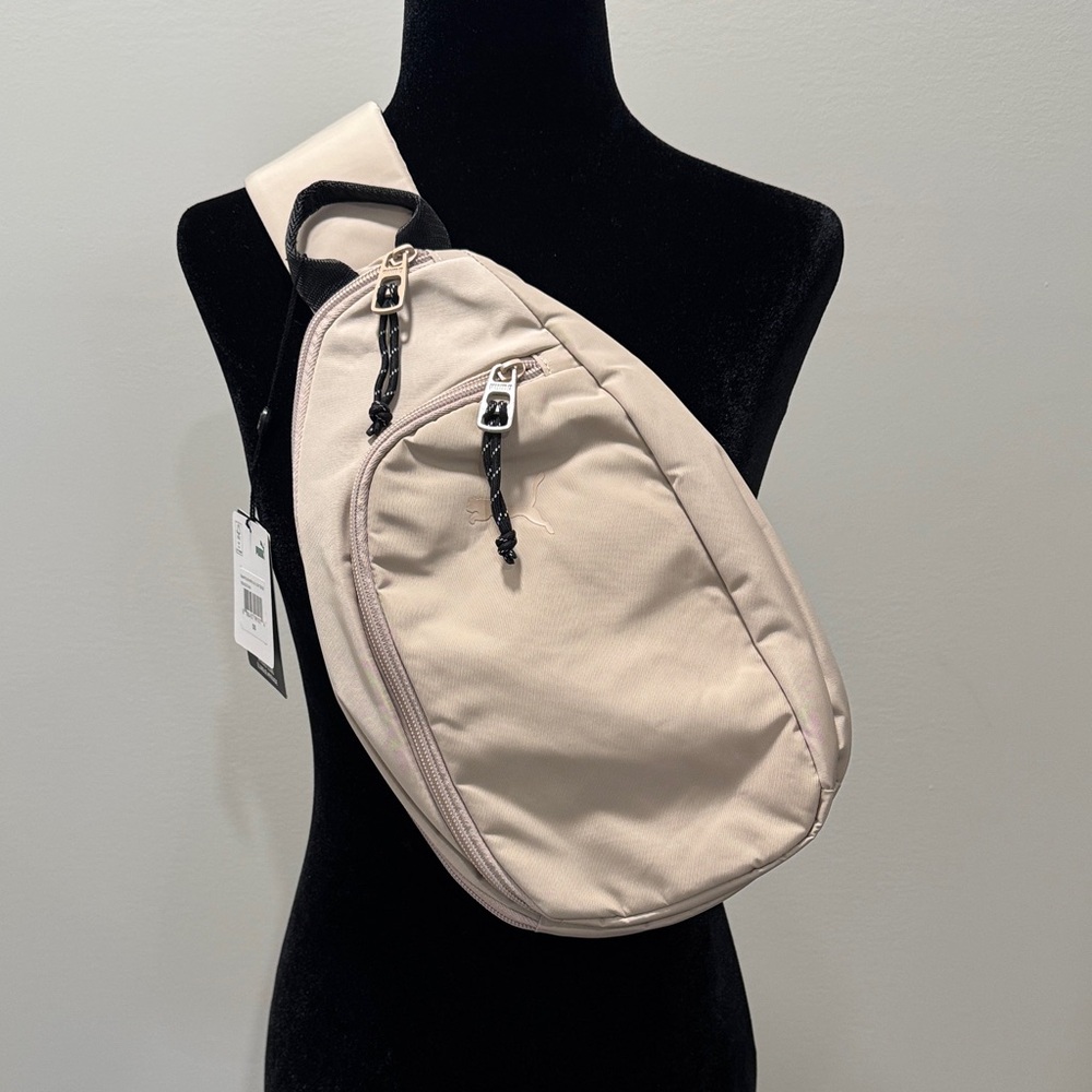 Puma Crossbody Sling Bag in Light Beige
